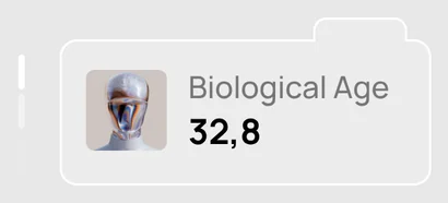 Small card: Biological Age 32,8